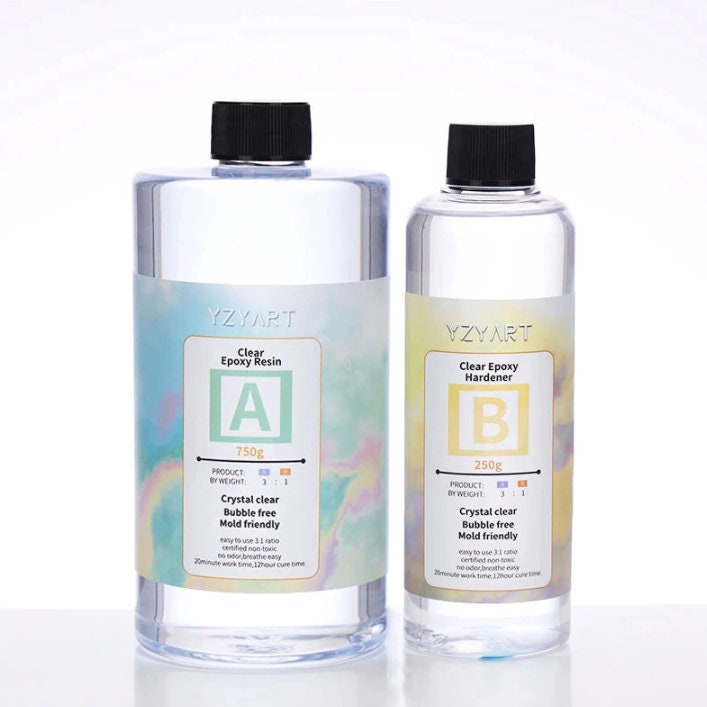 Ultra Clear Epoxy Resin for Art, Crafts, and Jewelry - 3:1 Mixing Ratio