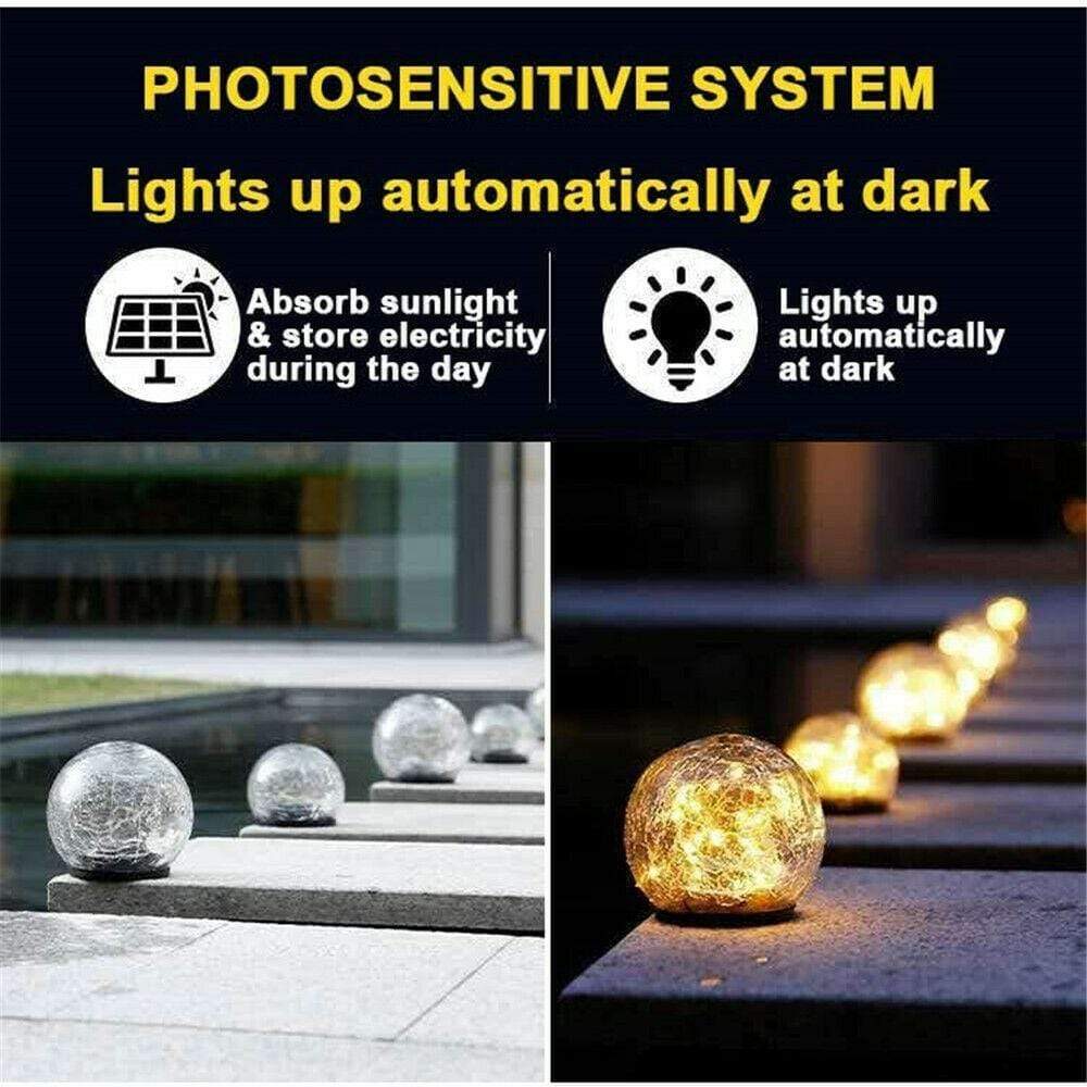 Eco-Friendly Outdoor Solar LED Globe Light
