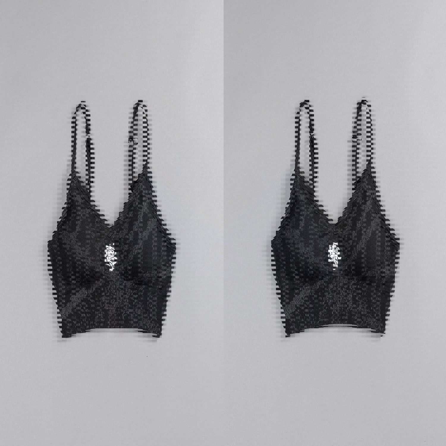 Chopper Everson Seamless Sports Bra in Black Symbiote Web V2