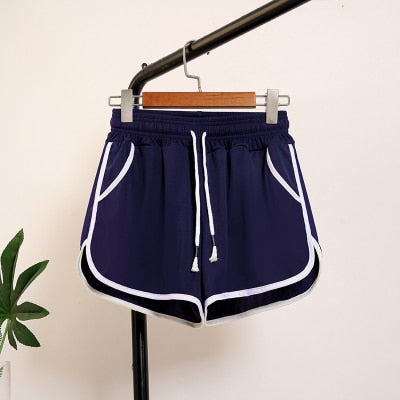 Elastic High-Waist Booty Shorts for Women - Casual Summer Style