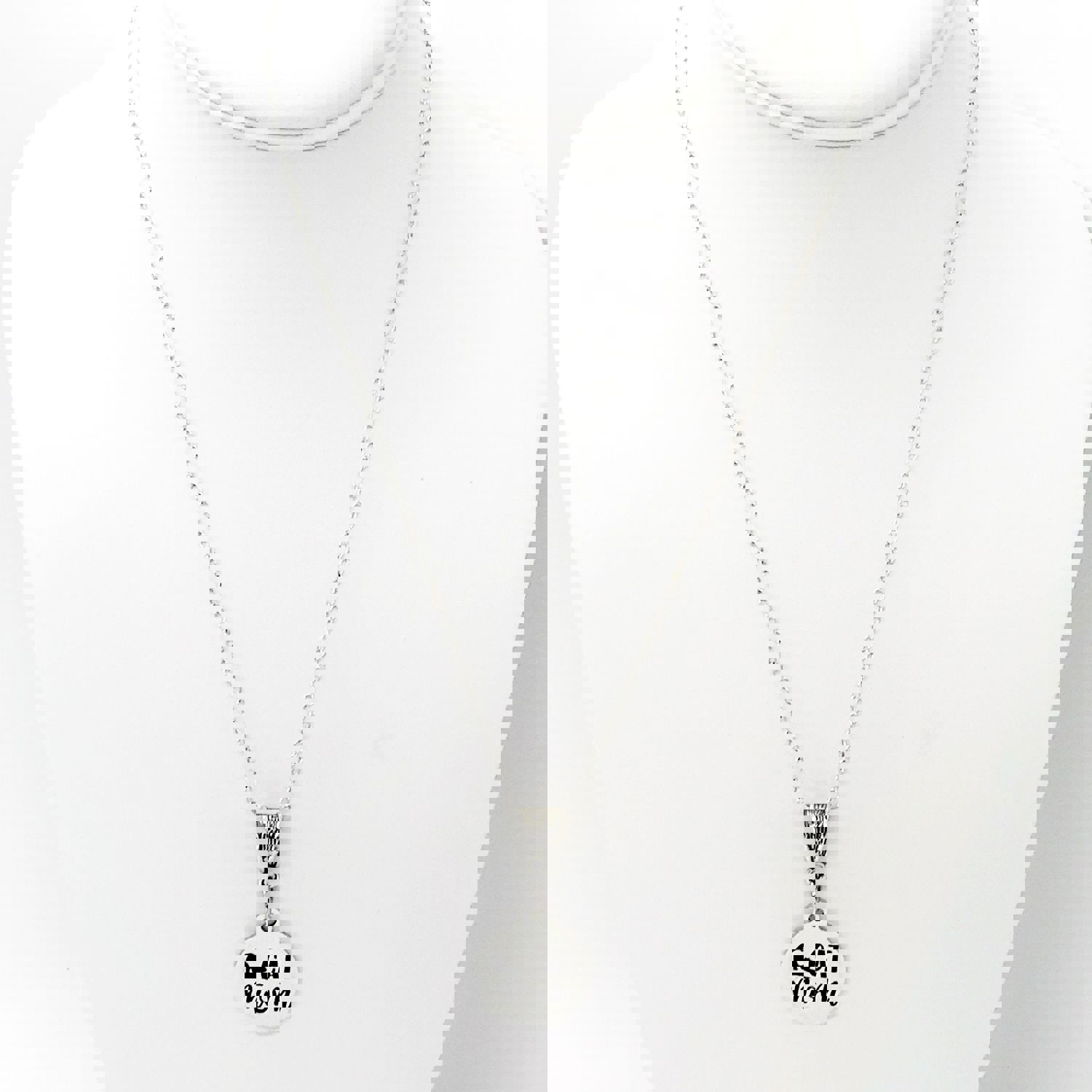 Stainless Steel "Cat Mom" Engraved Necklace, Perfect Gift for Cat Lovers