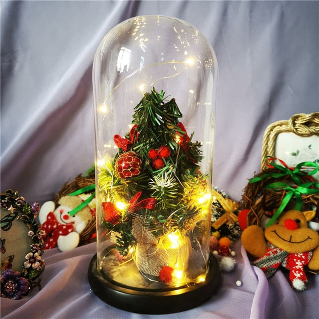 Miniature LED Christmas Tree Decorations with Lantern Lights