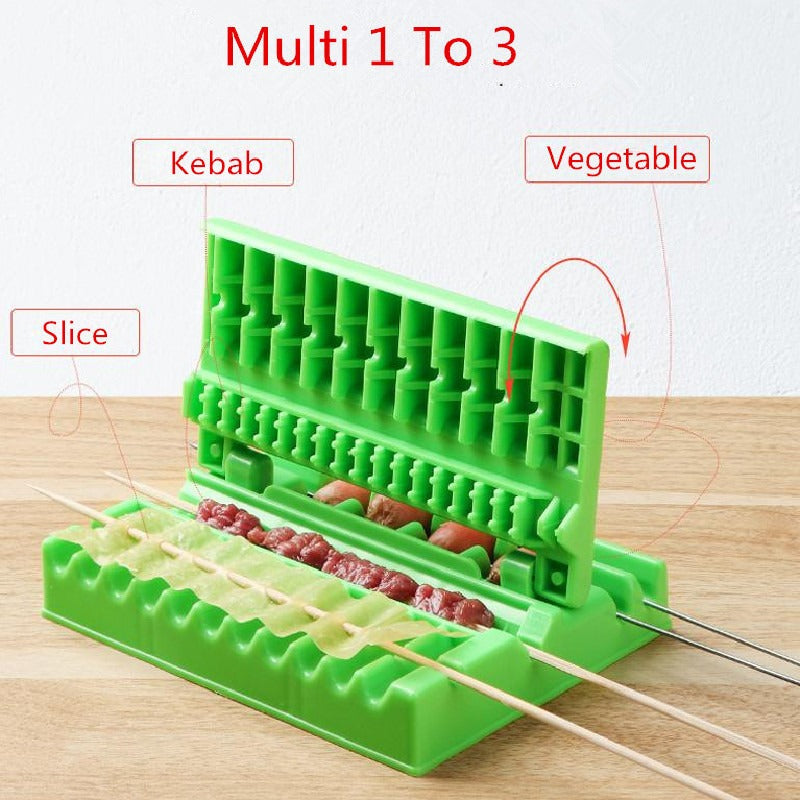 Premium Skewer and Kebab Maker Set for BBQ Lovers