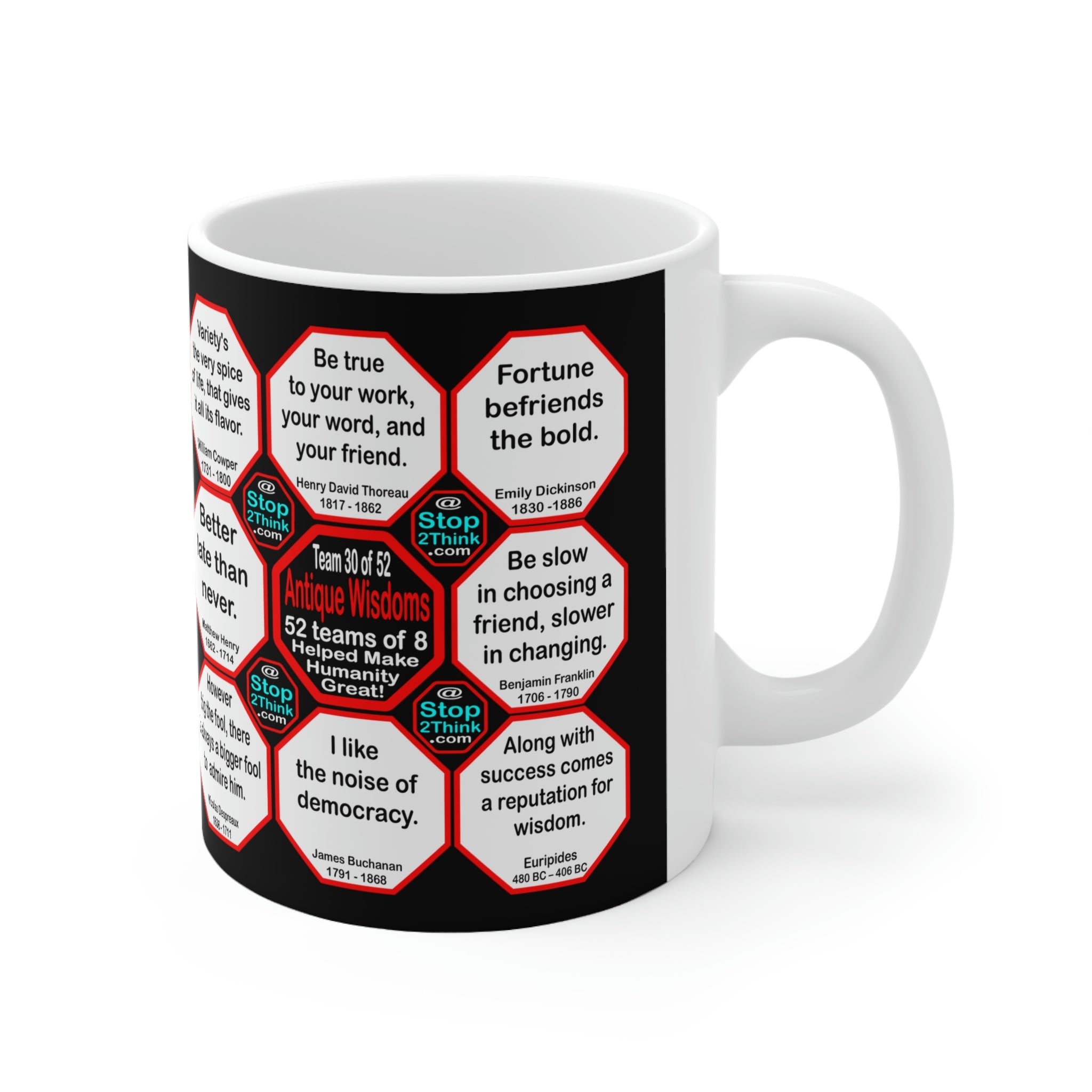 Inspirational Wisdom Mug - Team 30 of 52 Teams