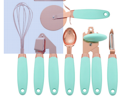 Stainless Steel Rose Gold Kitchen Tool Set