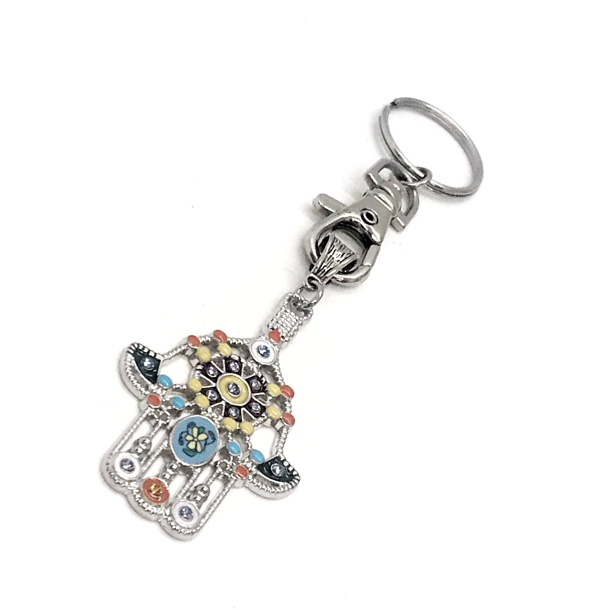 Stylish Hamsa Pendant Keychain, Symbol of Protection and Good Luck