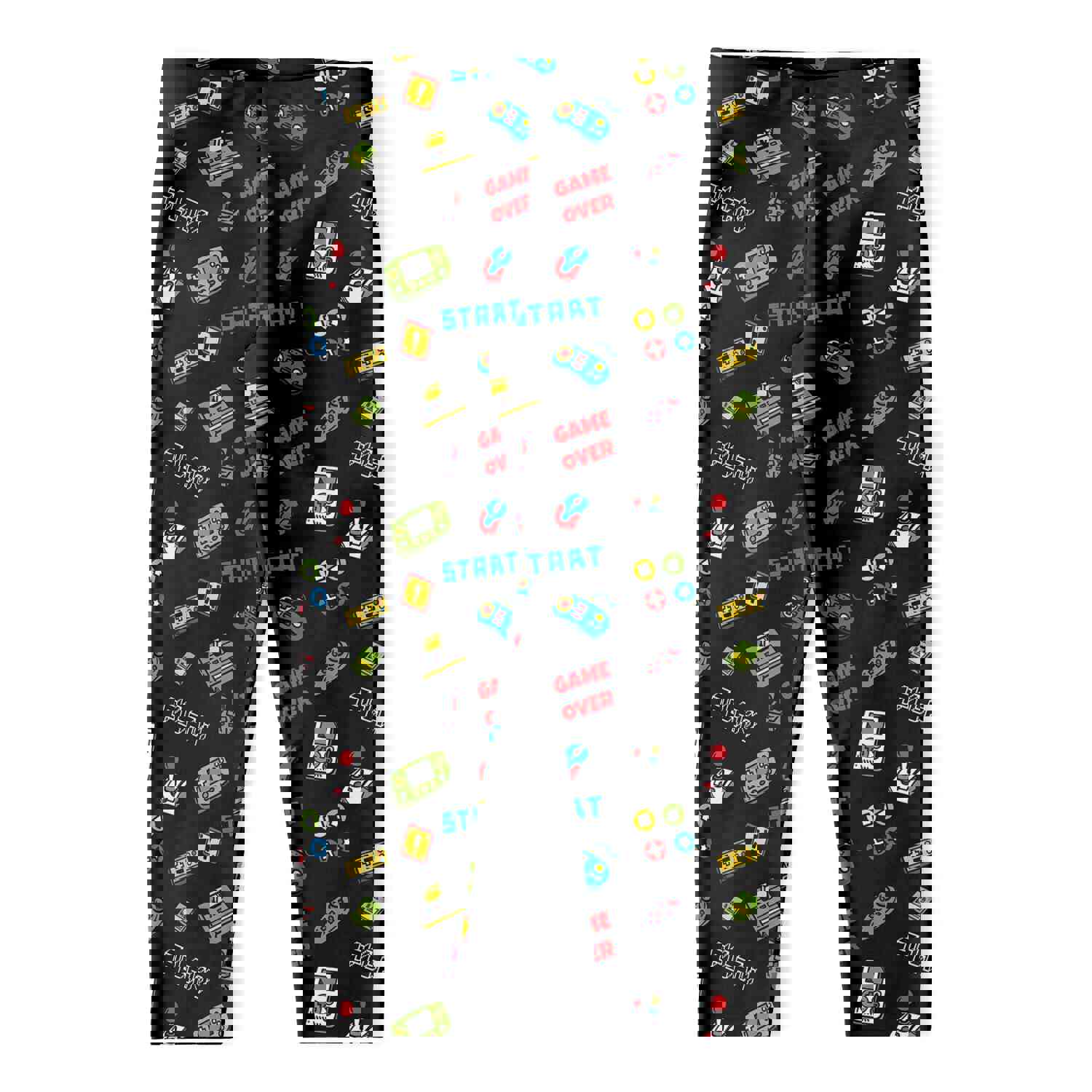 Stylish Video Game Pattern Women's Capri Leggings