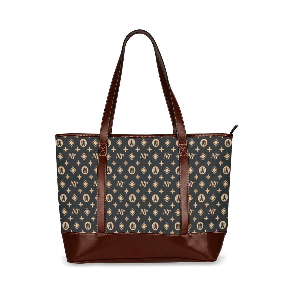 Fancy NT Black Tote Handbag - Stylish & Waterproof