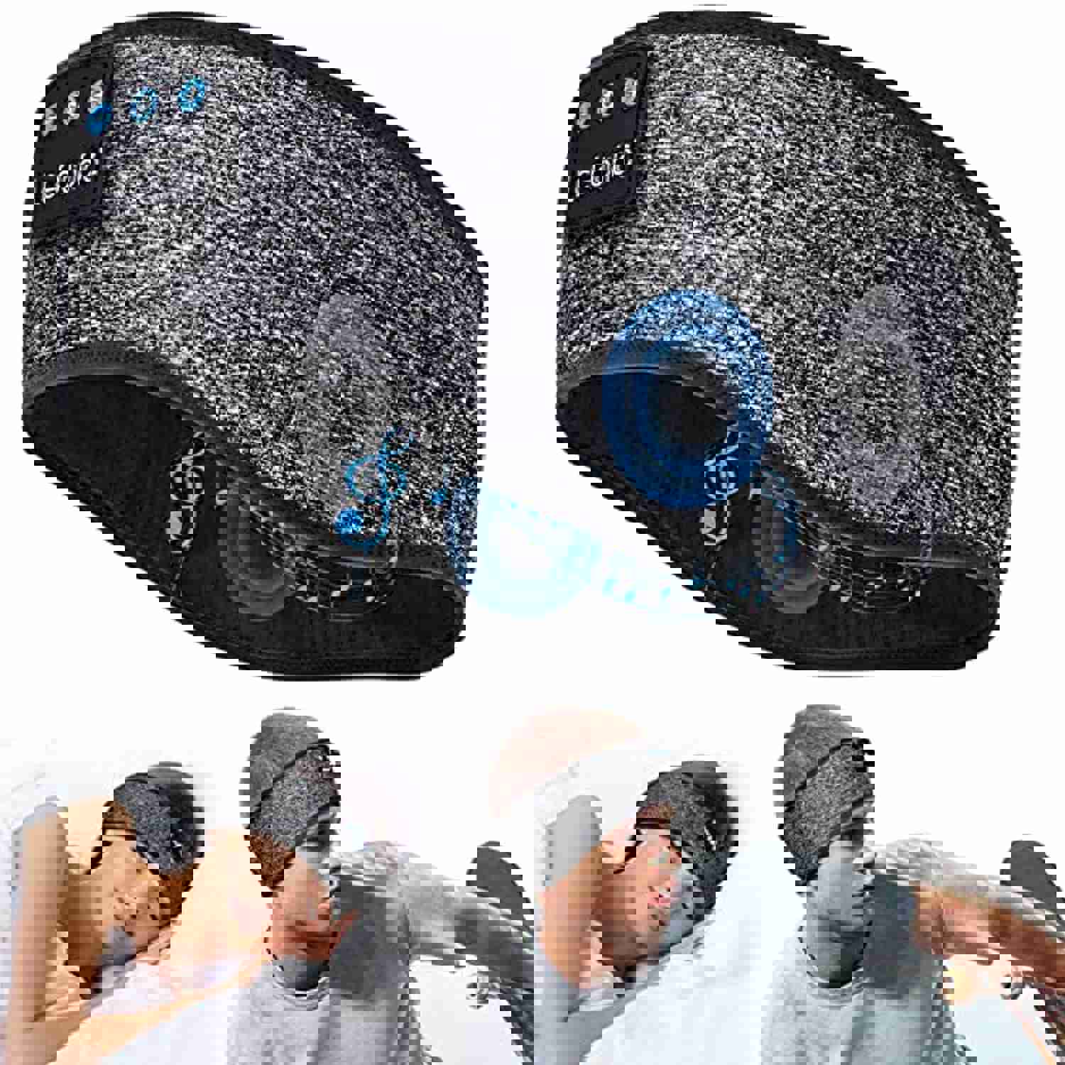 JAOK Sleep Headphones - Comfortable Bluetooth 5.2 Headband for Sleep, Workout, and Travel