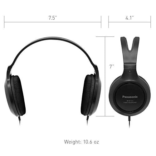 Panasonic RP-HT161-K Over-Ear Headphones - Black
