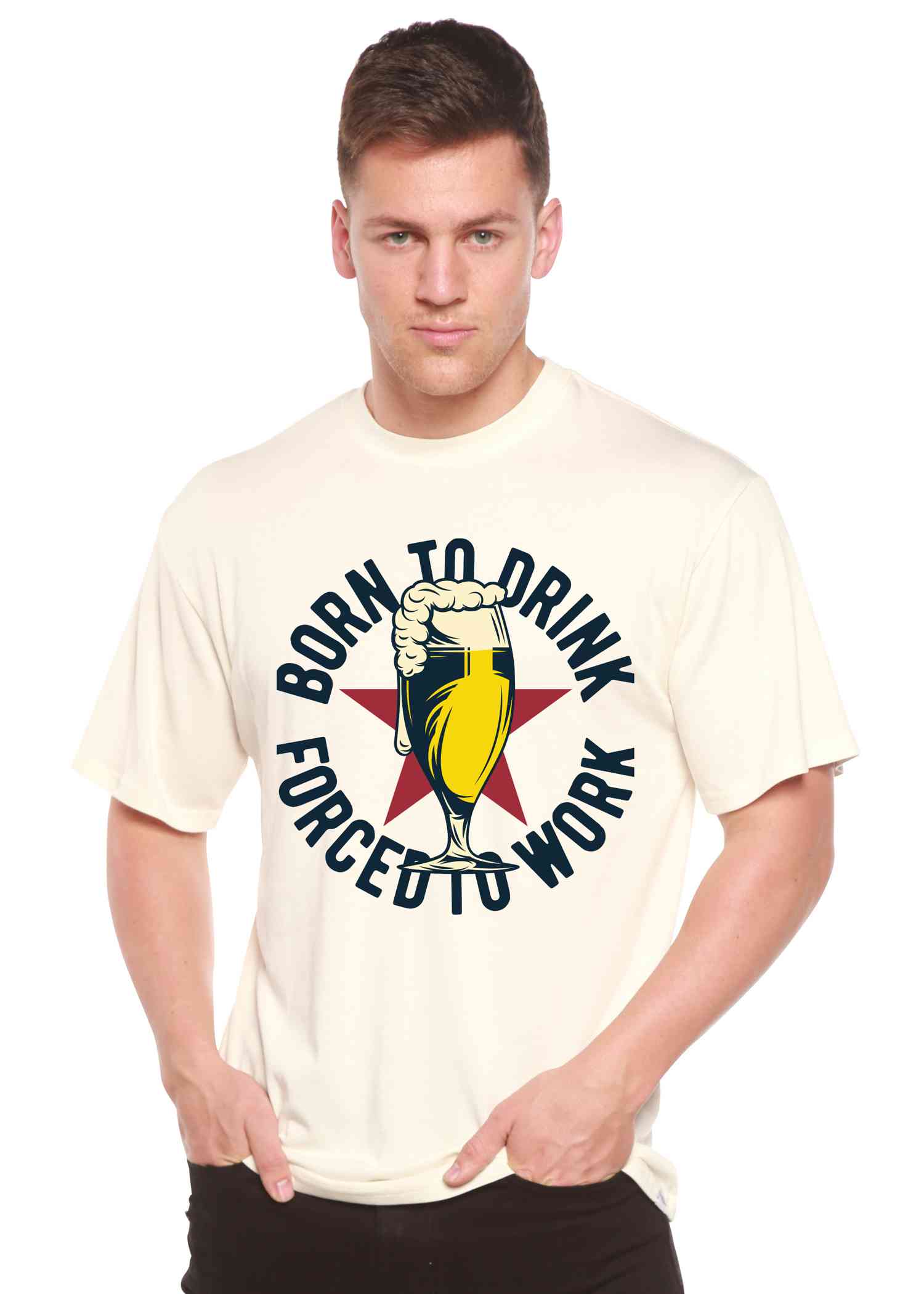 Eco-Friendly Men's Bamboo Viscose/Organic Cotton Graphic T-Shirt