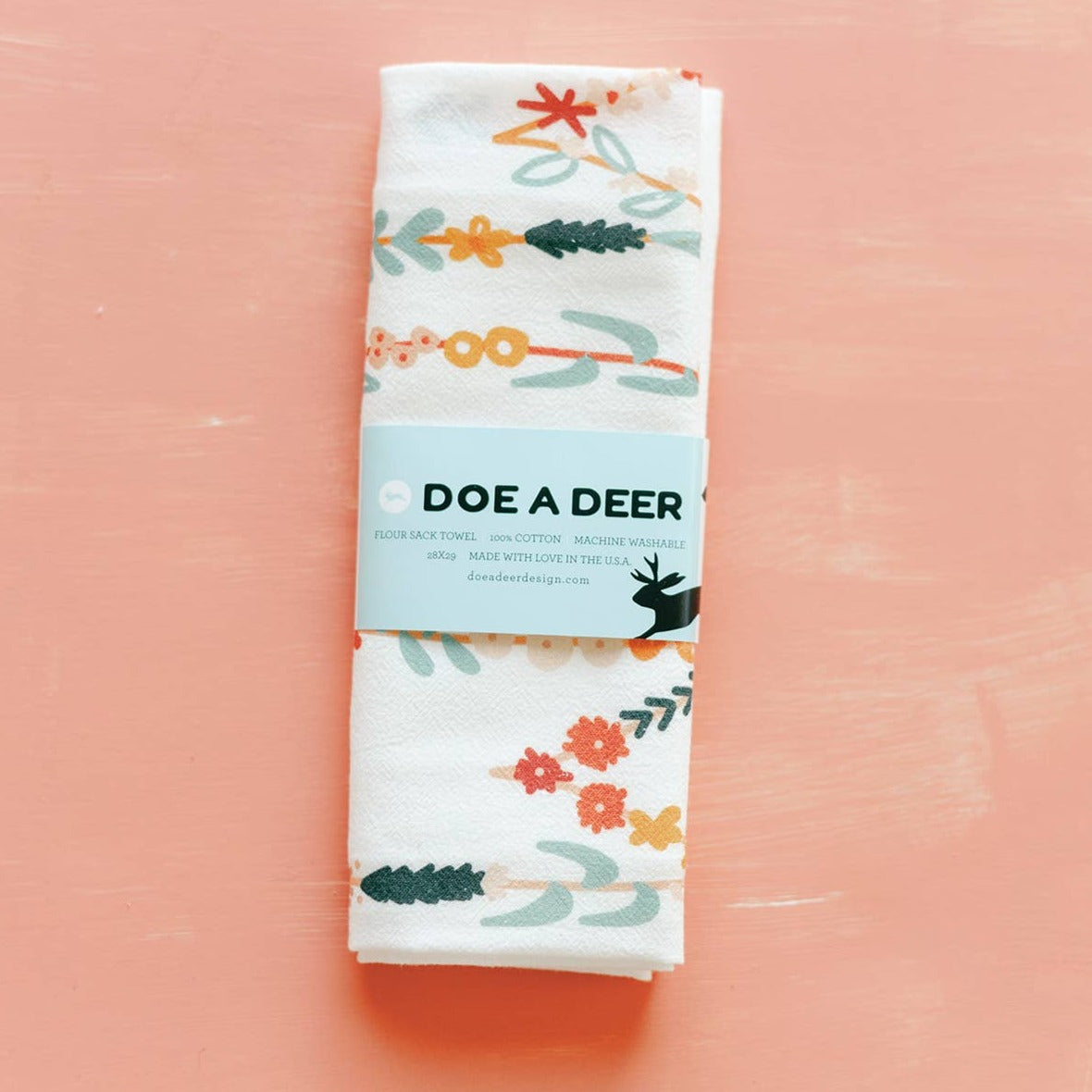 Colorful MOM Print Tea Towel - Perfect Mother's Day Gift