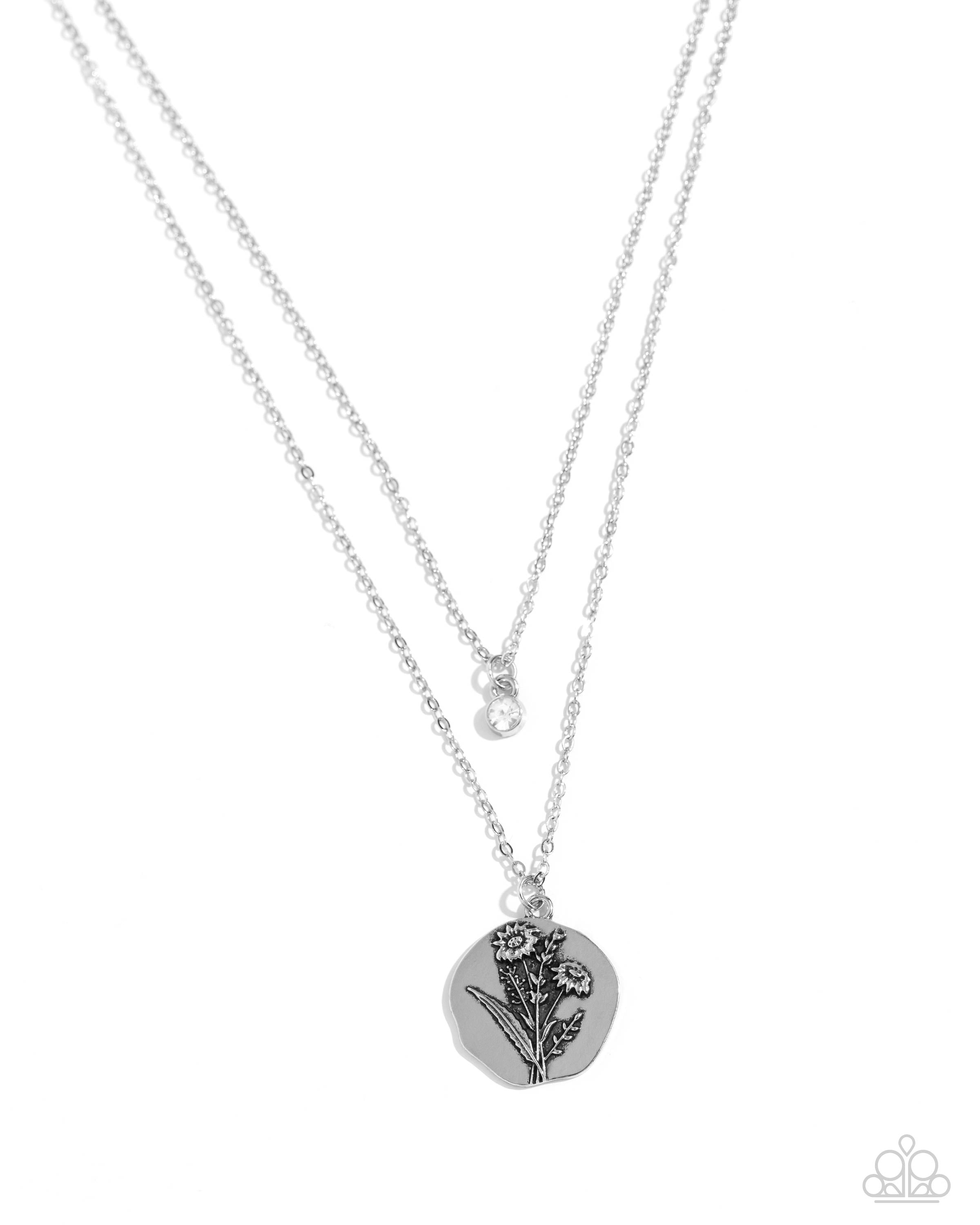 April Birthstone Daisy Necklace Set