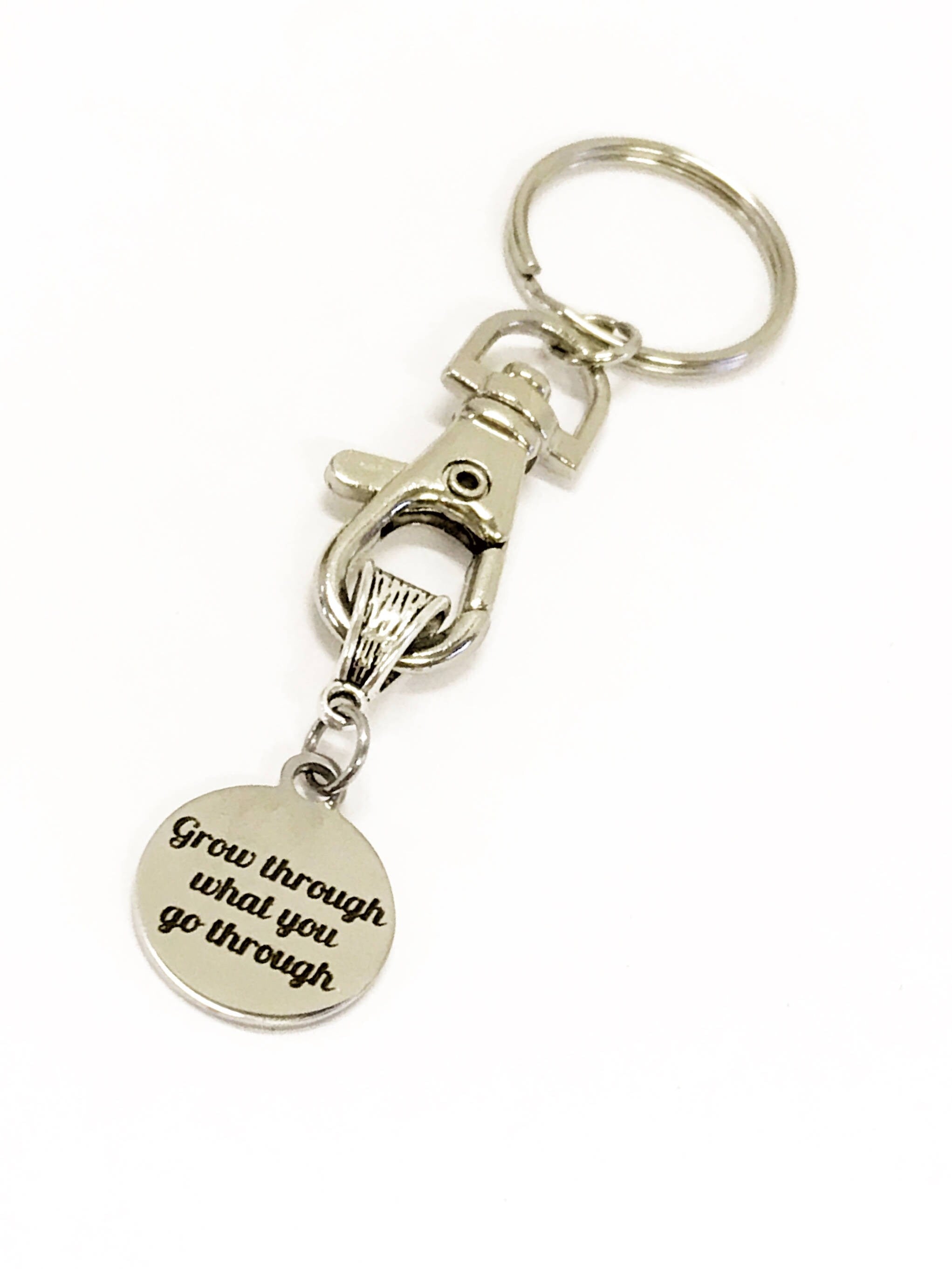 Inspirational Keychain - Overcome Challenges with Style