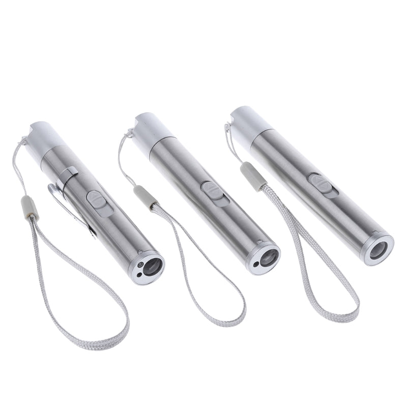 Multi-Functional 3in1 USB Gadget: LED Flashlight, UV Torch, Emergency Lamp
