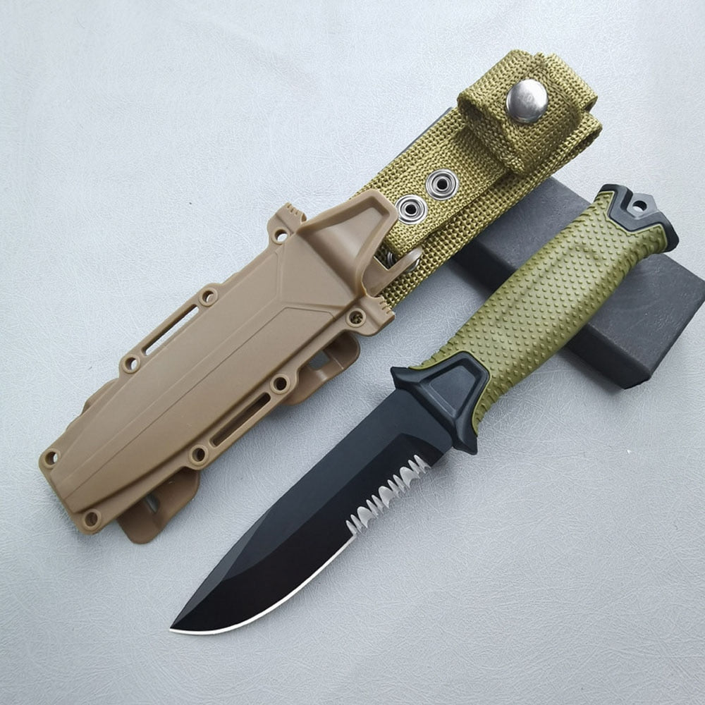 Rugged Outdoor Tactical Knife for Hunting, Self-Defense, and Survival