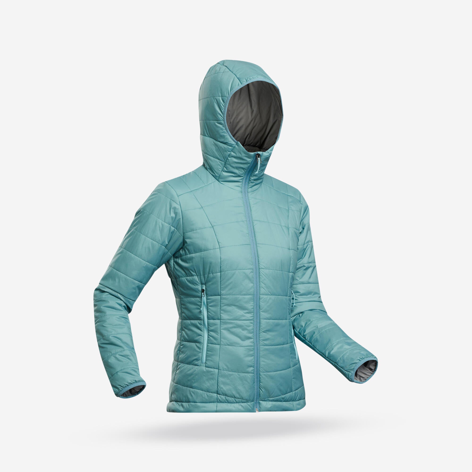 Forclaz Women's MT100 Hooded Synthetic Jacket - Warm, Lightweight, and Versatile