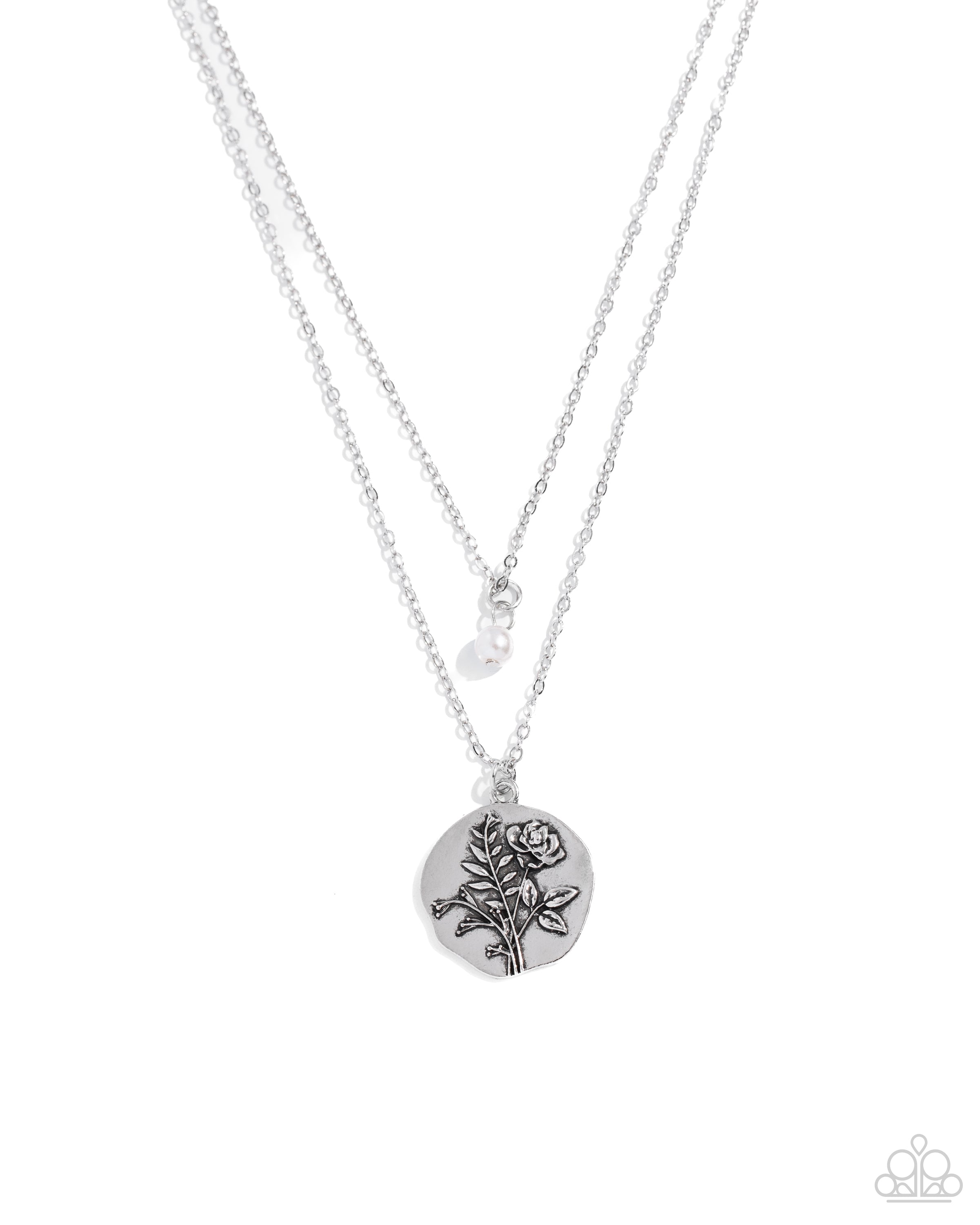 June Birthstone Rose Pendant Necklace Set