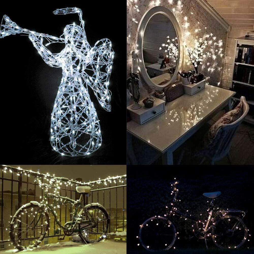Eco-Friendly 33ft Solar LED Fairy Lights for Outdoor Spaces