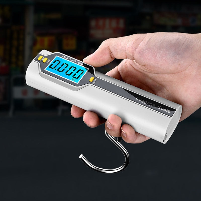 Portable Digital Luggage Scale with Tape Measure