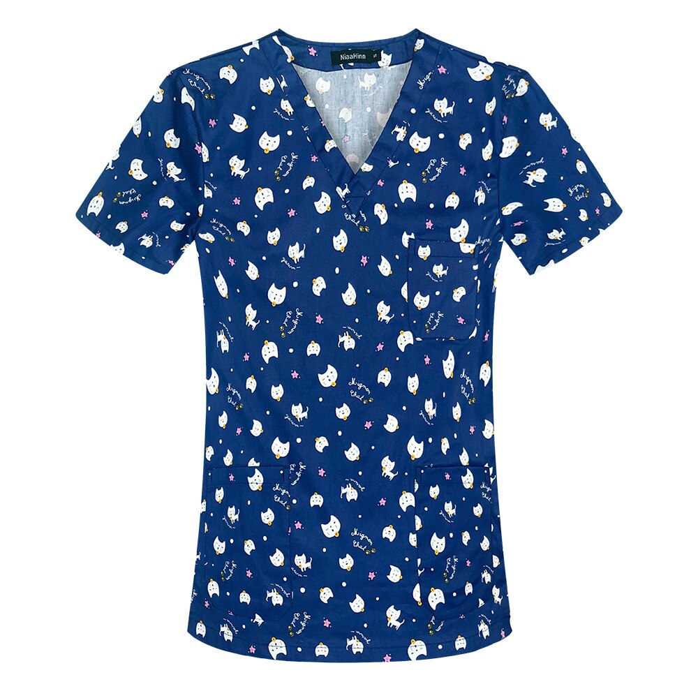 Unisex Medical Scrubs with Anime-Inspired Prints
