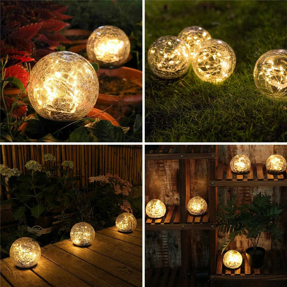 Eco-Friendly Outdoor Solar LED Globe Light