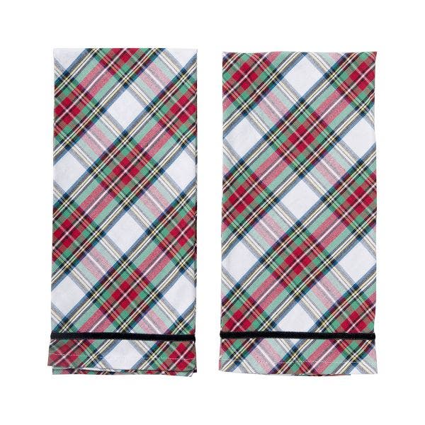 Stewart Tartan Plaid Cotton Tea Towel Set