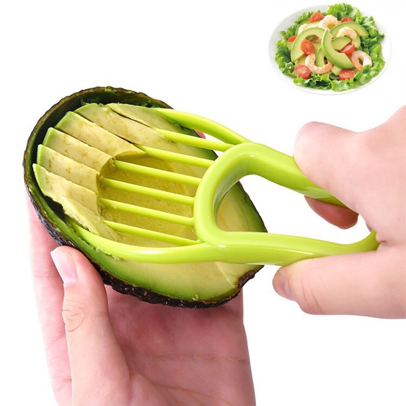 Multi-Functional Plastic 3-in-1 Avocado Knife Set