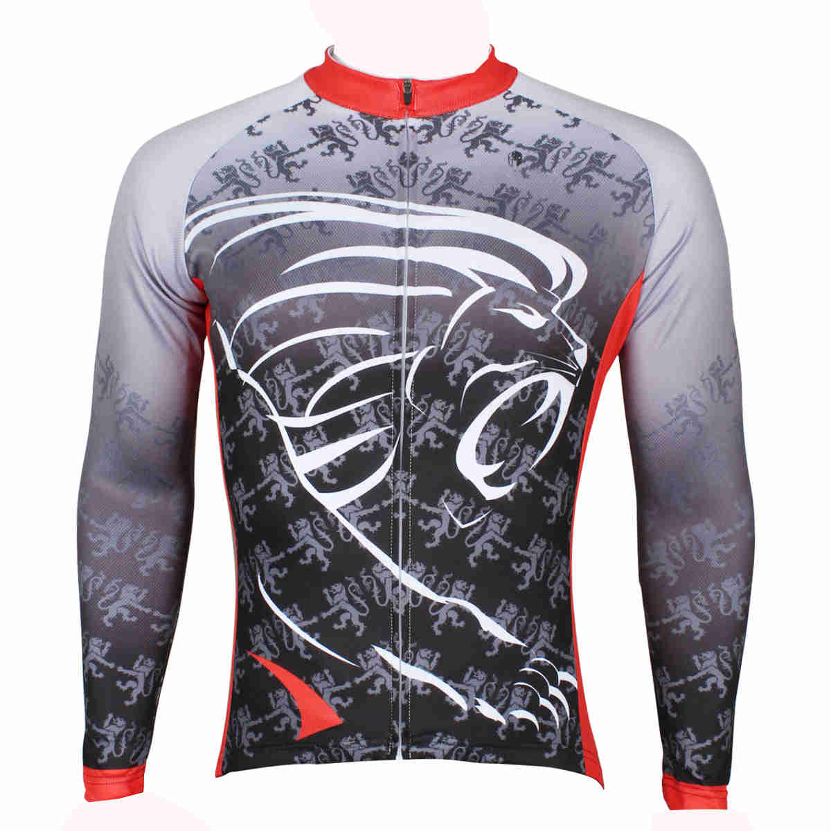 ILPALADINO Men's Cycling Jersey - Breathable, Quick-Dry, King of Lions Design