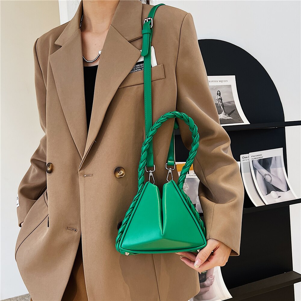 Kukombo Braided Handle Mini Crossbody Bag