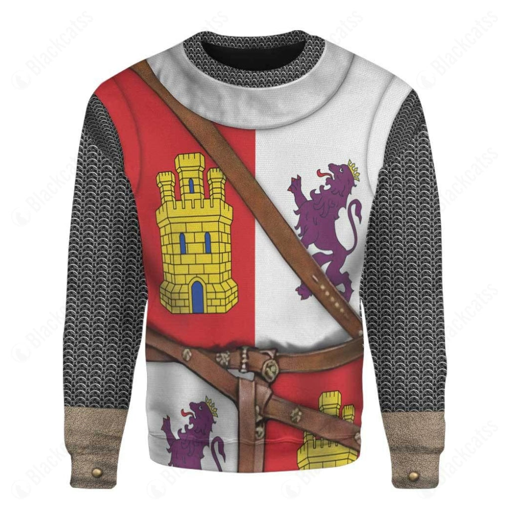 Epic Medieval Knight T-Shirt - Custom Sublimation & DTG Print