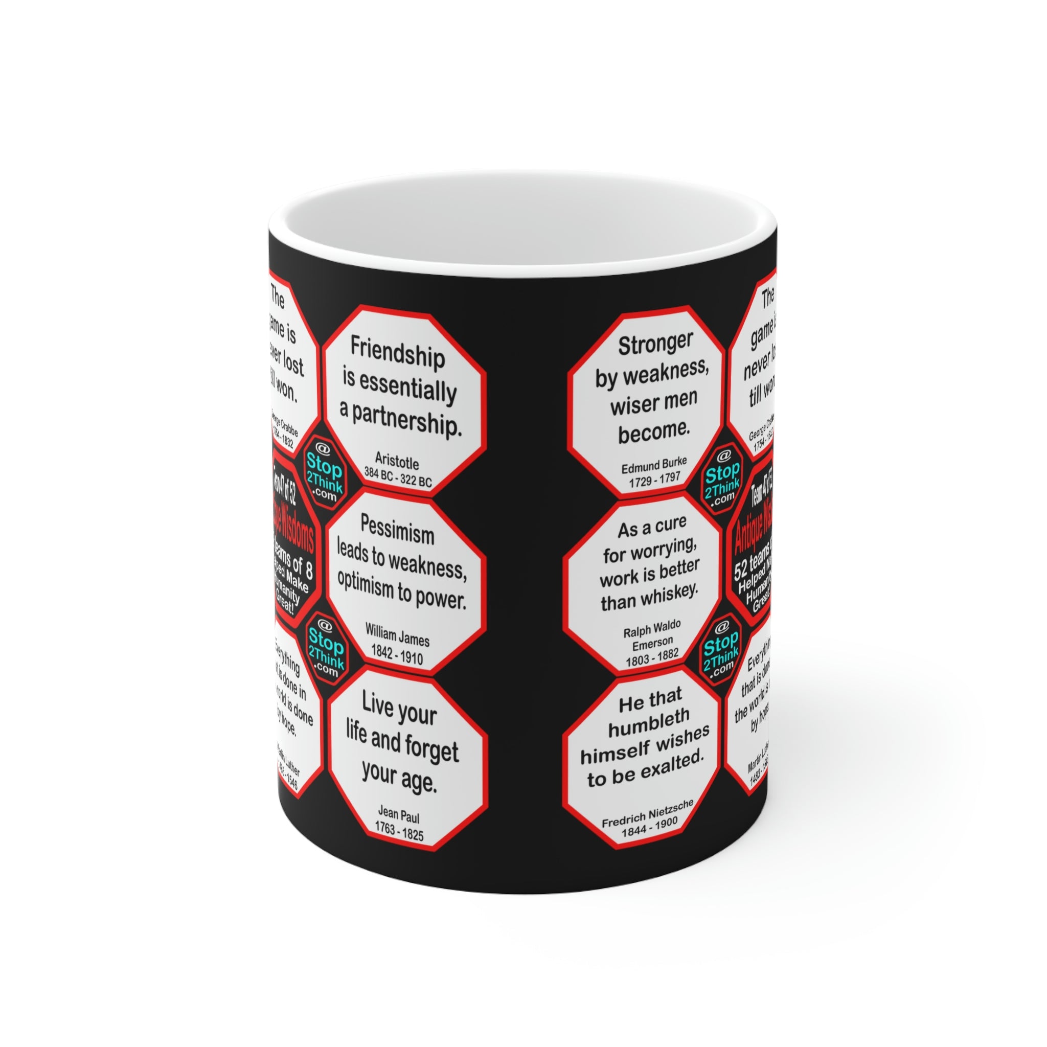 Team 47 Wisdom Mug - Sip and Reflect on Life's Great Quotes