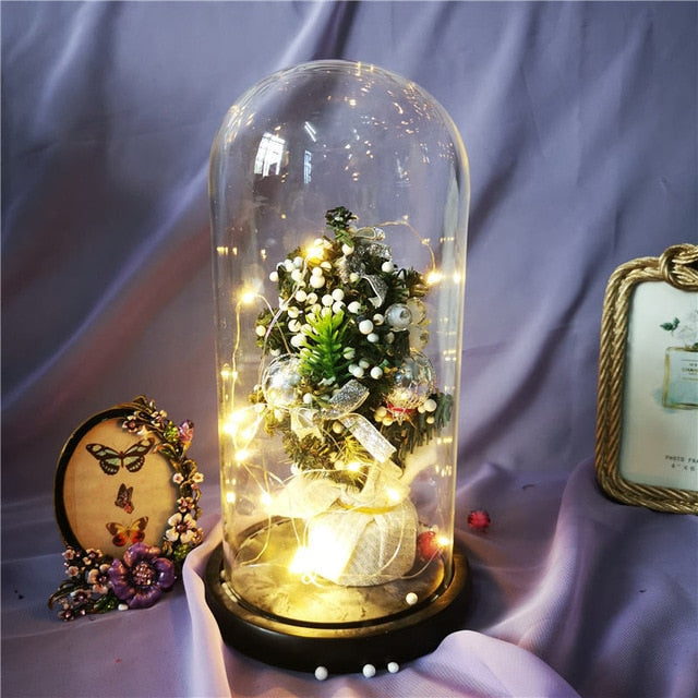 Miniature LED Christmas Tree Decorations with Lantern Lights
