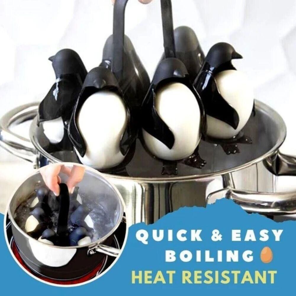 Penguin-Themed Egg Rack - Fun and Functional Kitchen Gadget