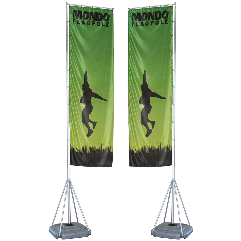 17ft Custom Mondo Outdoor Flagpole Banner Stand