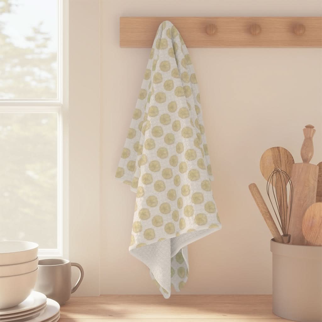 Vibrant Watercolor Sand Dollar Kitchen Towel