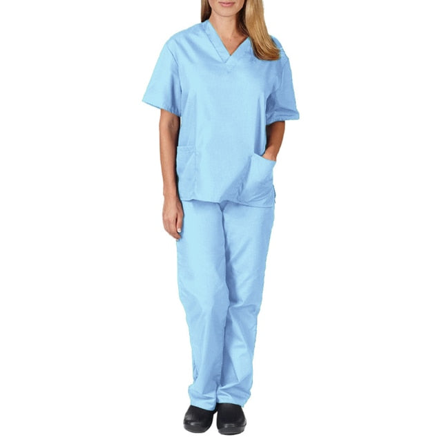 High-Quality Unisex Nursing Scrubs with Elasticity and Comfort