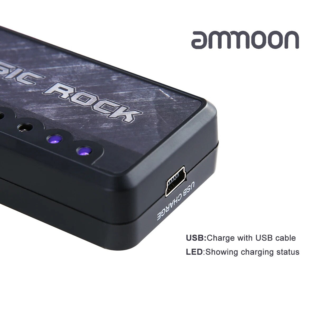 Ammoon Electric Guitar Amplifier with Headphone Jack & Aux Input