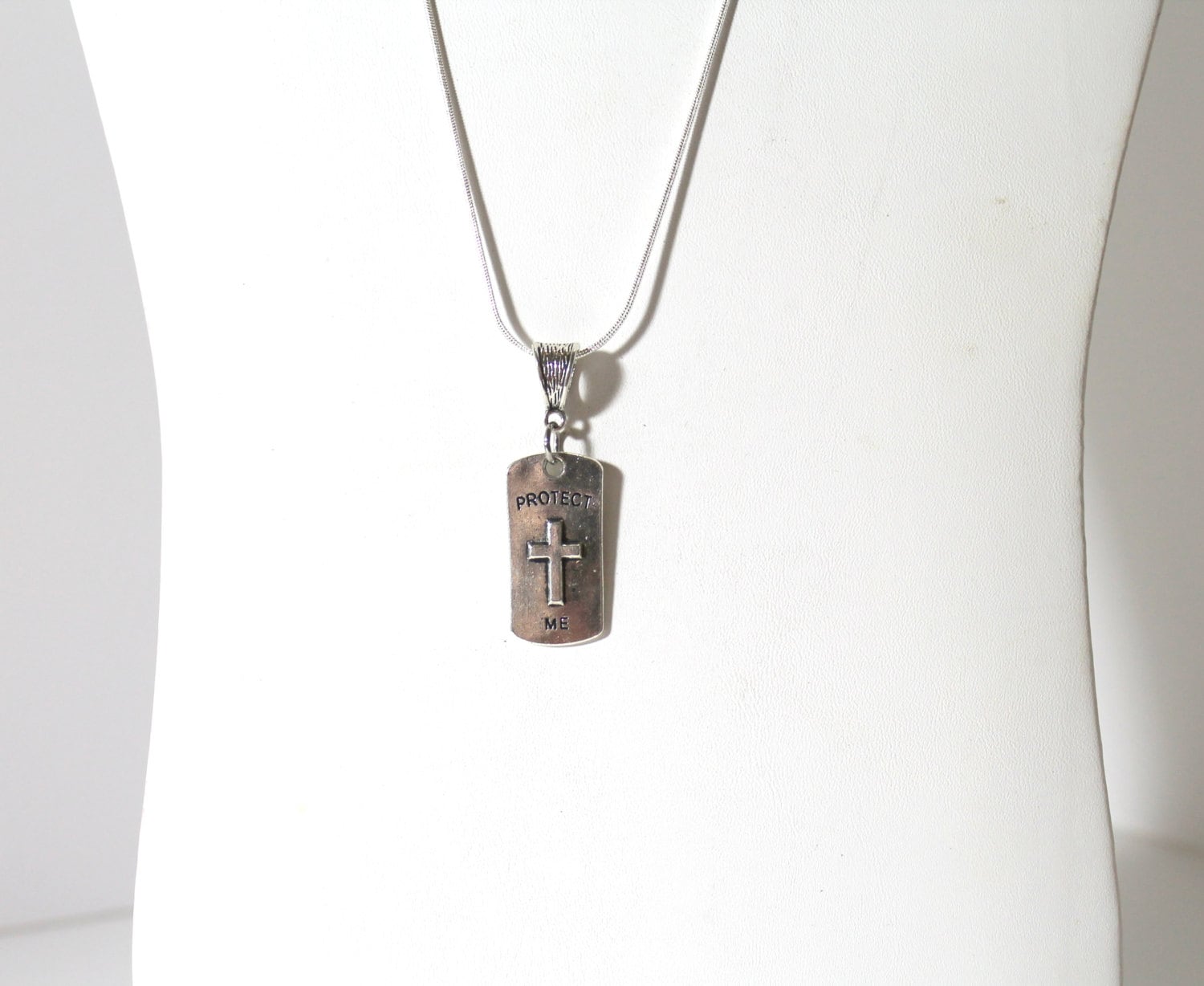 Psalm 46:10 Be Still and Know That I Am God, Double-Sided Protect Me Pendant