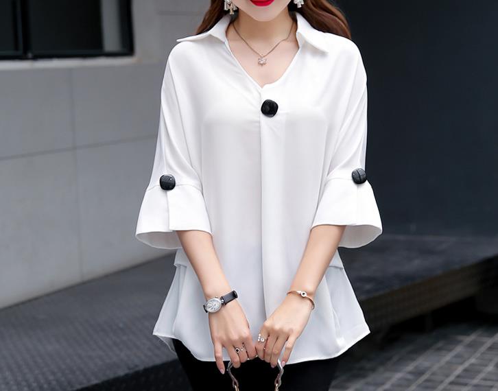Women's Plus Size Summer Chiffon Batwing Tee
