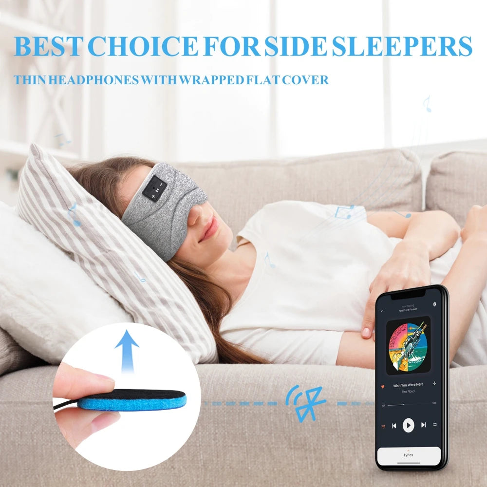 Greatlizard BT5.0 Sleep Headphones with Ultra Thin Speakers