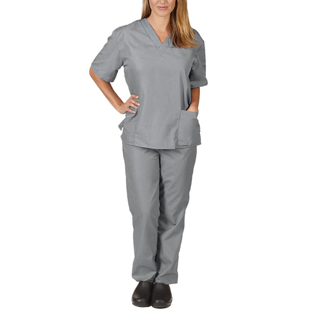 High-Quality Unisex Nursing Scrubs with Elasticity and Comfort