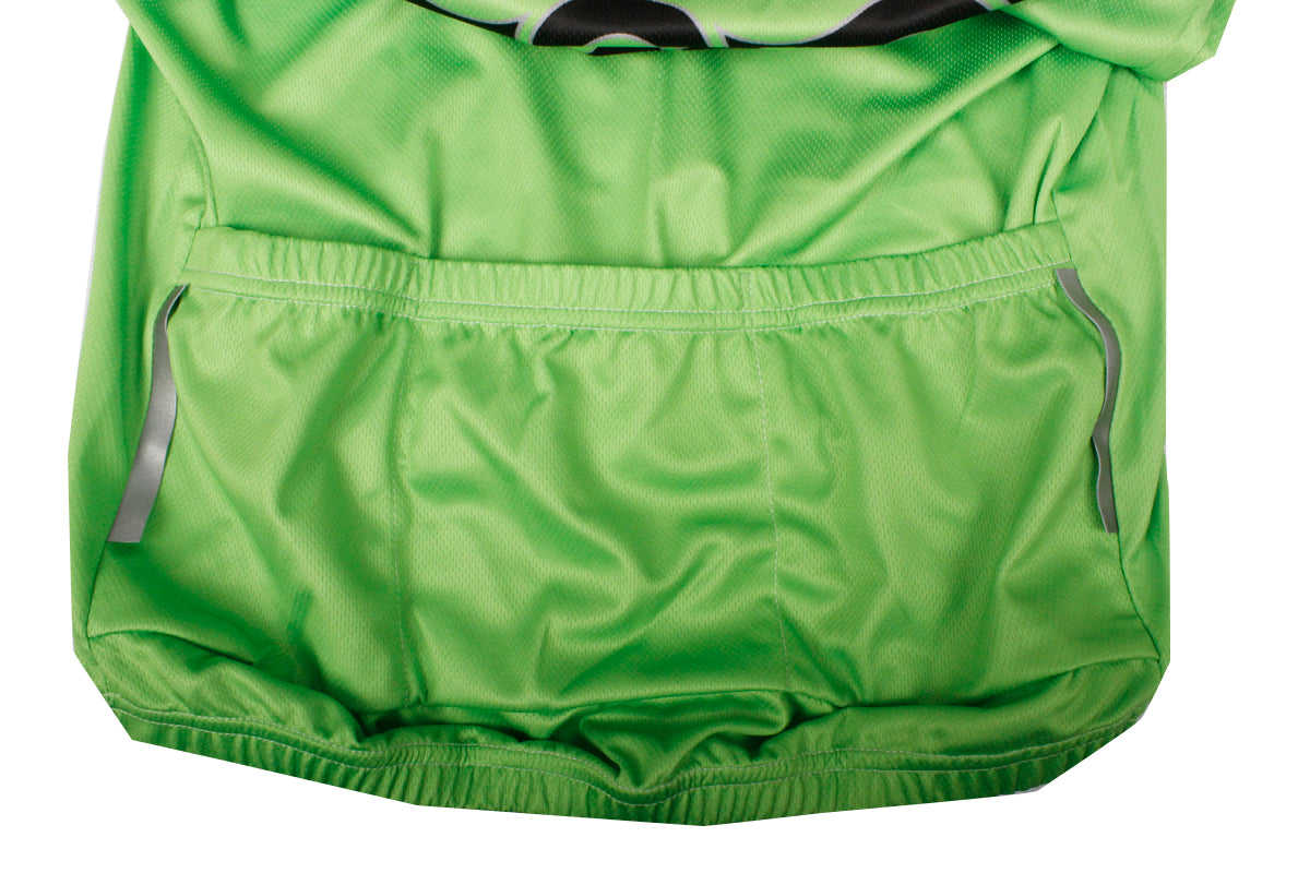 ILPALADINO Green Men's Cycling Jersey - Comfortable & Quick-Drying Mountain Bike Shirt