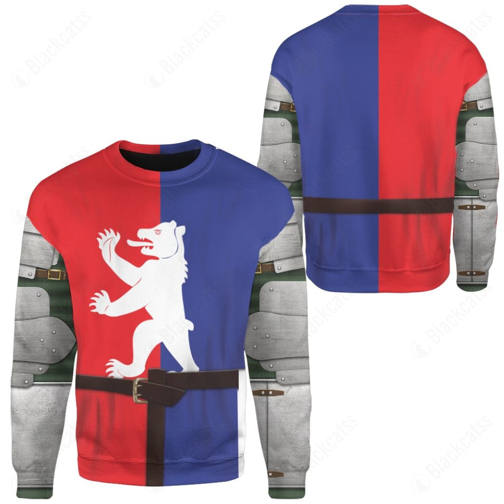 Historical Knight Armour Inspired Fight Club Custom T-Shirt