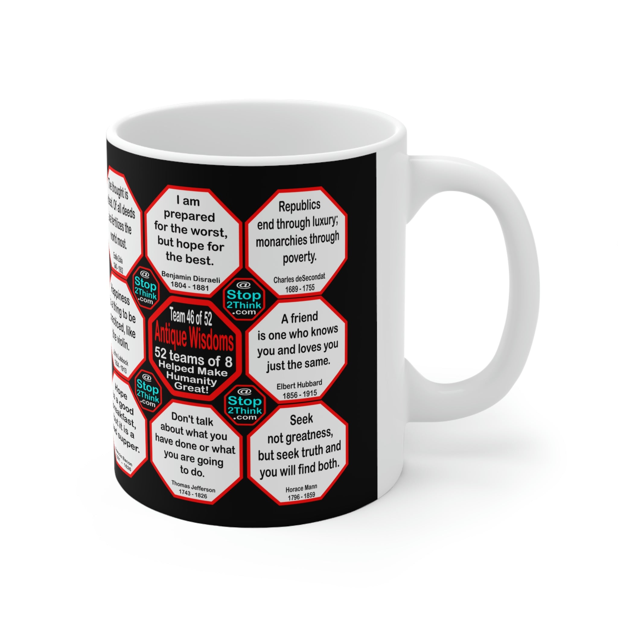 Inspirational Quotes Ceramic Mug - Team 46 of 52 Teams