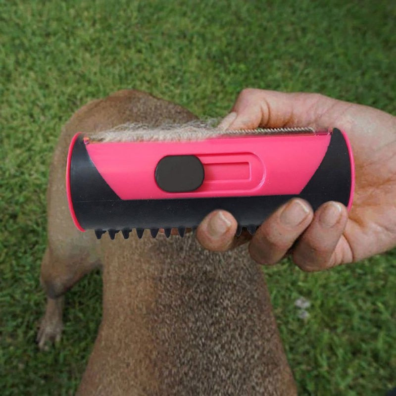 Premium Stainless Steel Pet Hair Removal Brush for Dogs and Cats