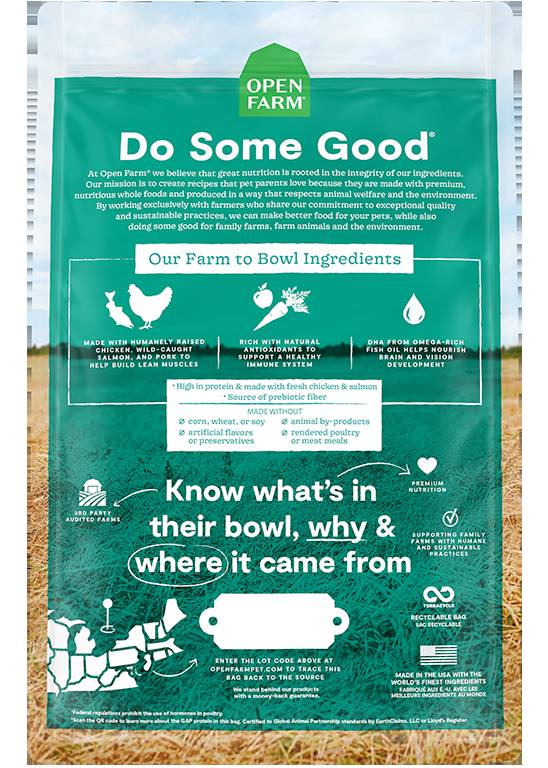 Open Farm Grain-Free Puppy Dry Dog Food - High-Protein, DHA Enriched
