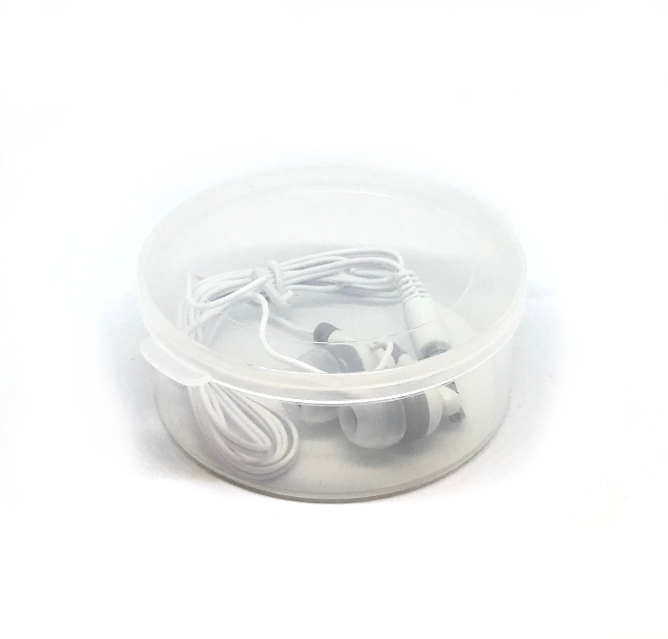 High-Quality White Stereo Earbud Headphones