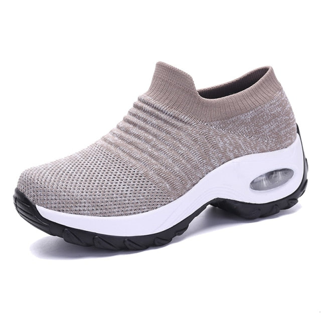 Women's Air Cushion Sports Shoes - 5cm Height Increase, Breathable & Comfortable Walking Sneakers