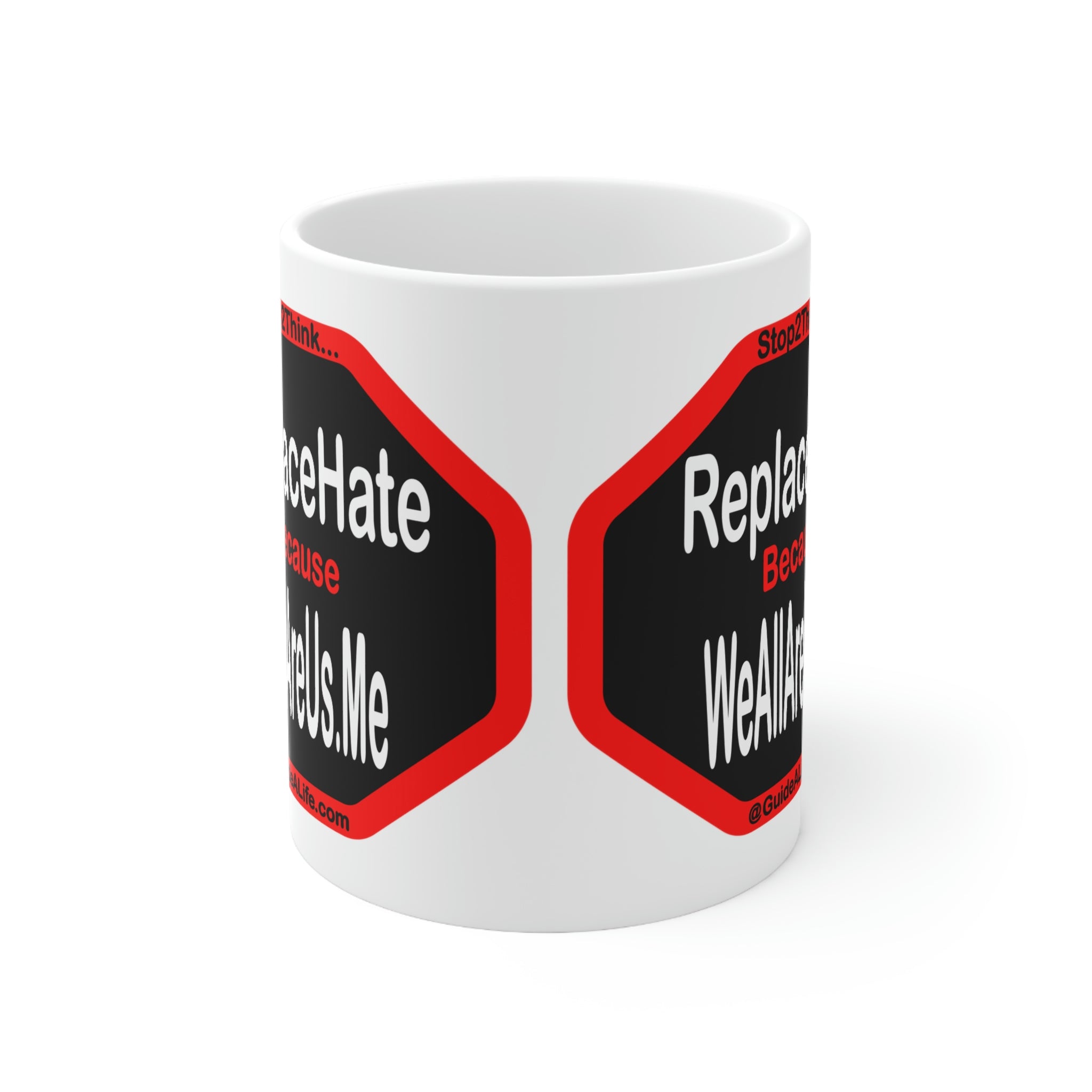 Embrace Unity with WeAllAreUs.Me Ceramic Mug